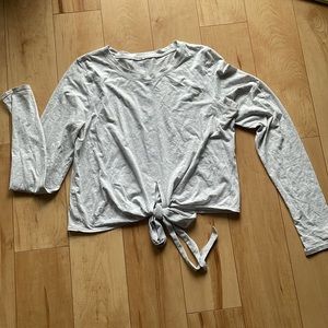 Long Sleeve Crop tie top